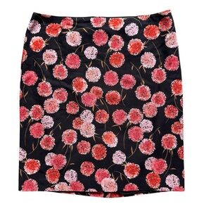 NWT Talbots Floral Pattern Mini Pencil Skirt